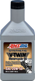 Amsoil (MCV) 20W-50 Synthetic V-Twin Motorcycle Oil